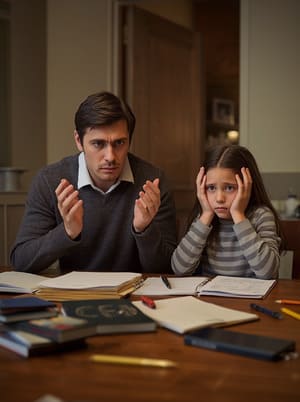 Tutor teaching a pupil